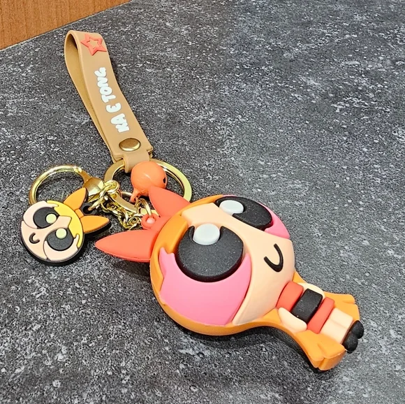 Power Puffs Character Keychain Powerpuff Girl NWOT - Picture 6 of 8